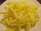 Young Coconut Ribbons - Durian flavored - Mứt Dừa Non Sầu Riêng